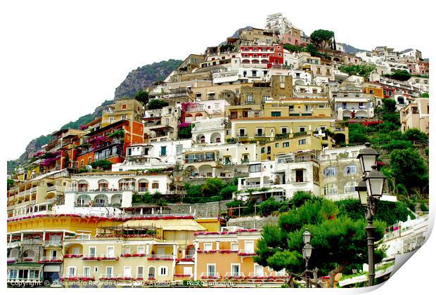 Positano - Italy Print by Alessandro Ricardo Uva