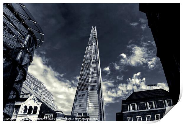 The Shard - London Print by Alessandro Ricardo Uva