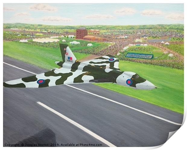 Airshow Vulcan Print by Steve Boston