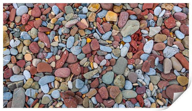 Pebbles Print by Brenda Belcher