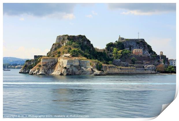 Corfu, Greece Print by M. J. Photography