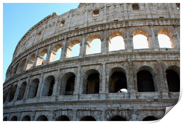 Amazing Coloseum in Rome Italy Print by M. J. Photography