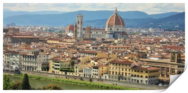 Florence Cathedral, formally the Cattedrale di San Print by M. J. Photography