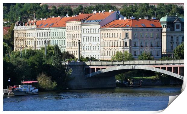cityscape of Prague, Czech Republic. Print by M. J. Photography
