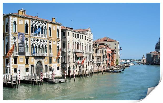 Venice city and Venice cannal in northeastern Ital Print by M. J. Photography