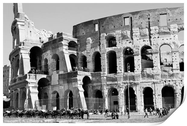 The Colosseum Print by M. J. Photography