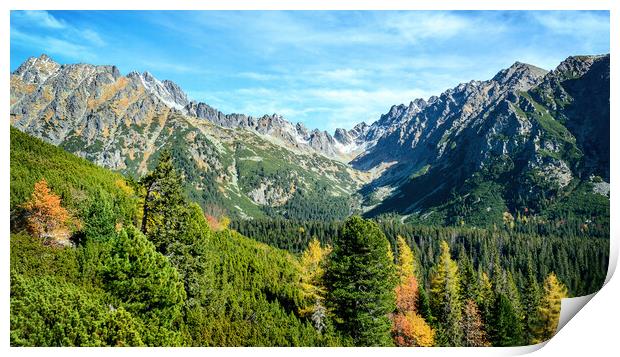 High Tatra Mountains in Slovakia Print by Wdnet Studio