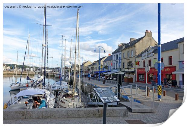 The French fishing port of Port en Bassin in Normandy Print by Rocklights 