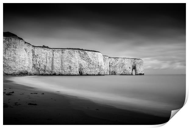 Kingsgate Bay Cliffs Print by Sam Bradley