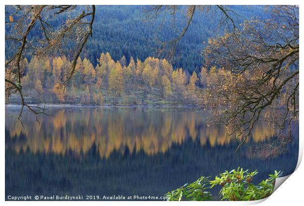 Autumn in Highlands Print by Pawel Burdzynski