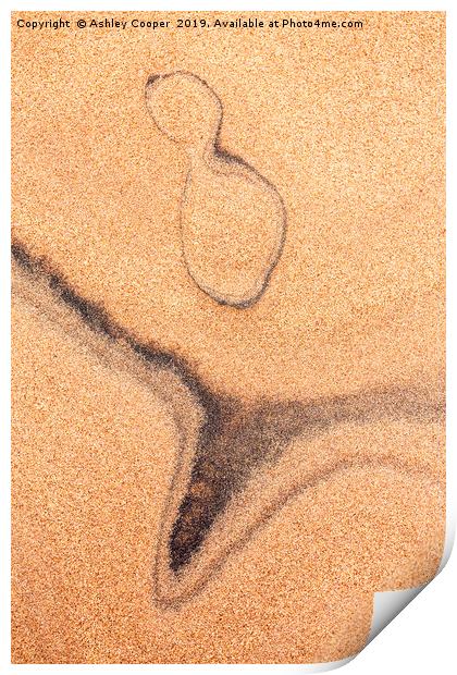 Sand patterns. Print by Ashley Cooper