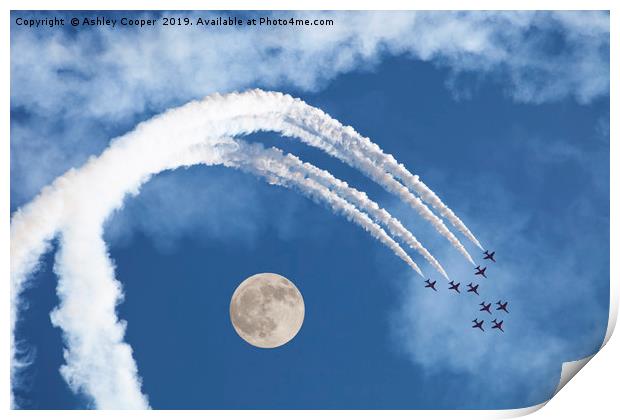 Moon flight. Print by Ashley Cooper