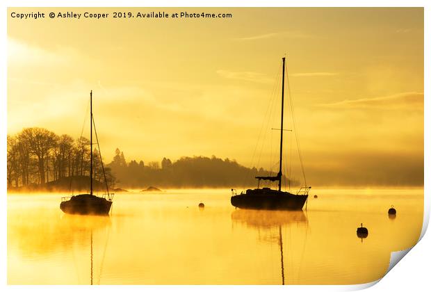 Tranquil dawn. Print by Ashley Cooper