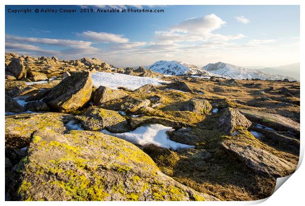 Coniston old Man Print by Ashley Cooper