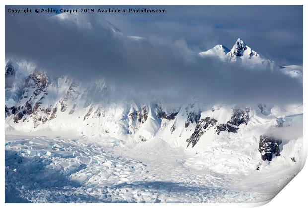 Glacial peak. Print by Ashley Cooper