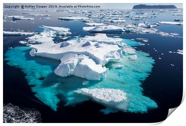 Iceberg below. Print by Ashley Cooper