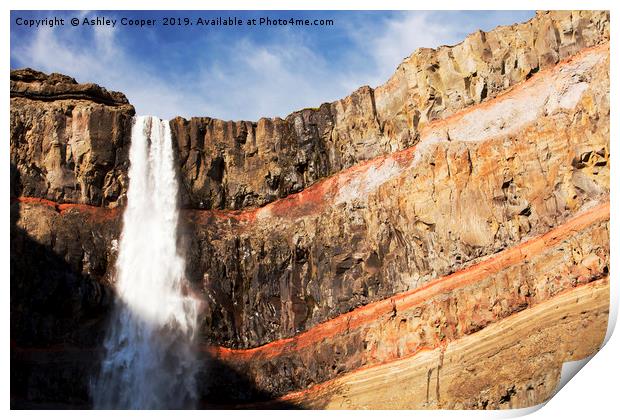 Red ledge. Print by Ashley Cooper