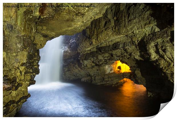 Smoo cave. Print by Ashley Cooper