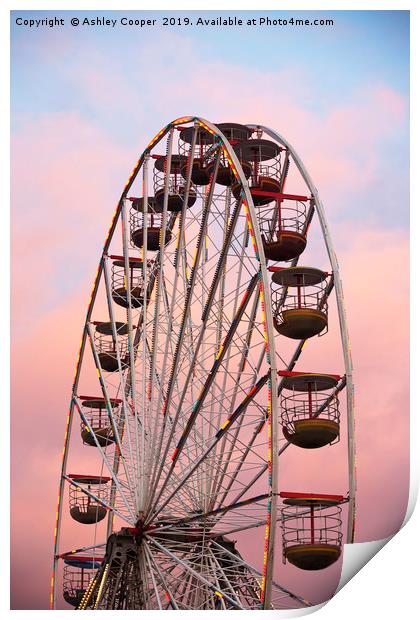 Ferris wheel. Print by Ashley Cooper