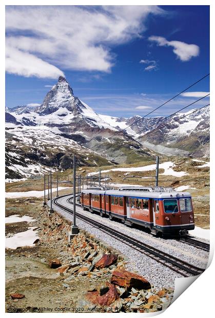 Matterhorn Train. Print by Ashley Cooper