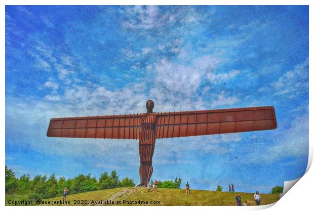 Angel of the North                  Print by sue jenkins