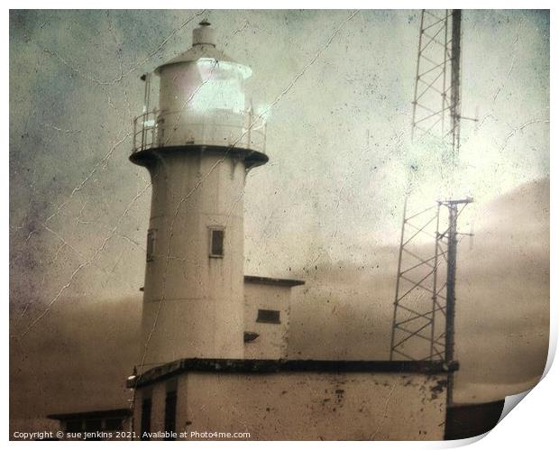 ye olde lighthouse.  Print by sue jenkins