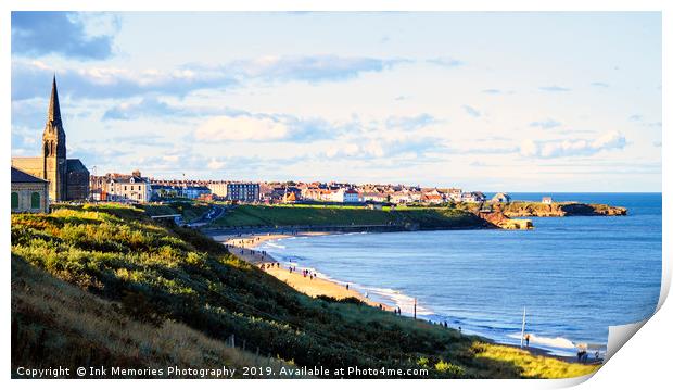 Tynemouth Longsands Print by Ink Memories Photography