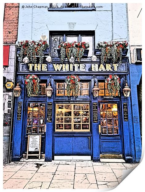 The White Hart Pub, Whitechapel, London Print by John Chapman