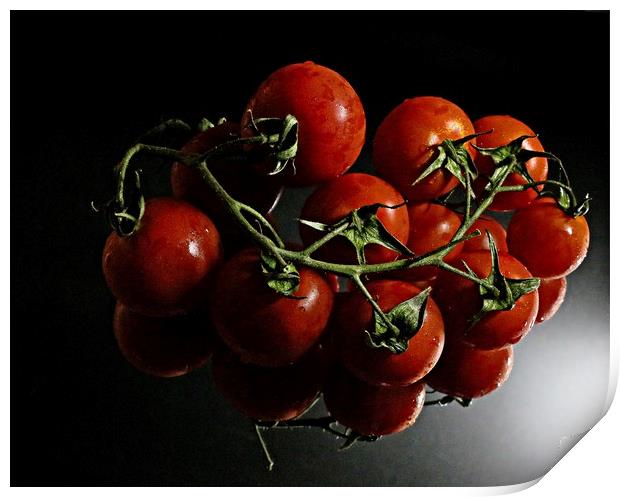 Tomato reflections Print by Martin Smith