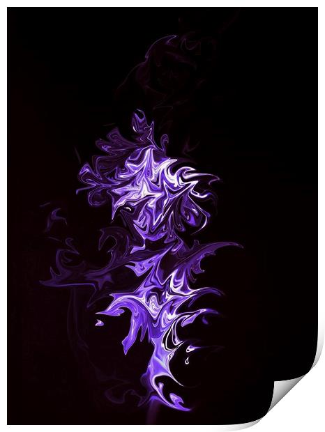 Abstract in smoke Print by Martin Smith