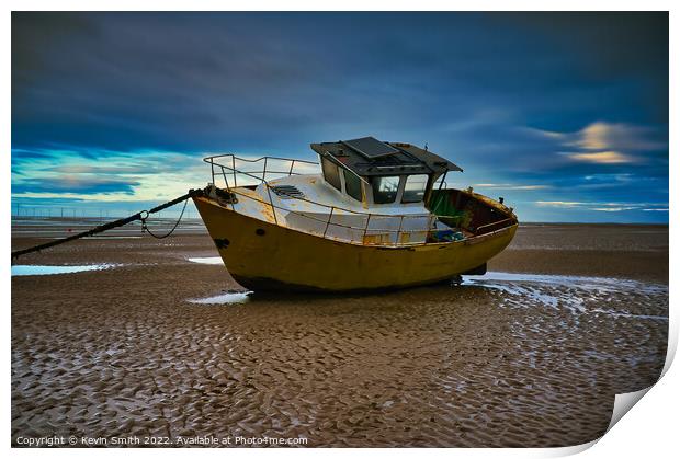 Meols mooring  Print by Kevin Smith