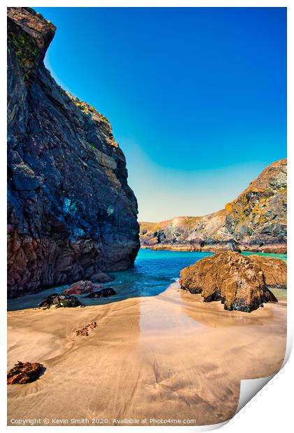 Kynance Cove Cornwall Print by Kevin Smith