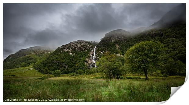 Steall Falls Print by Phil Nilsson