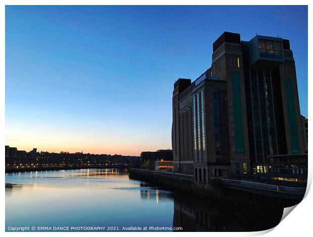 Sunrise at The Baltic Centre for Contemporary Art Print by EMMA DANCE PHOTOGRAPHY