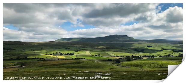 Pen-y-Ghent  Print by EMMA DANCE PHOTOGRAPHY