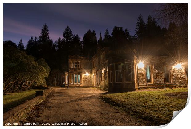 Benmore House Print by Ronnie Reffin