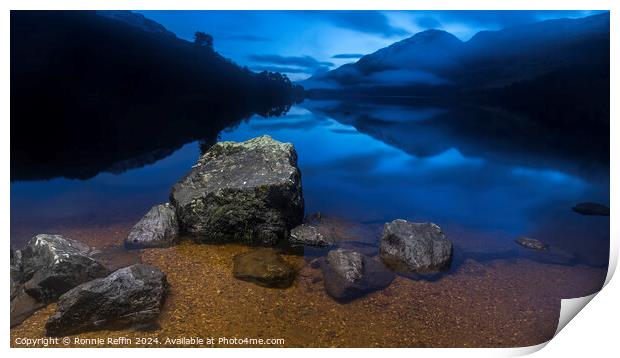 Jubilee Point At Blue Hour Print by Ronnie Reffin