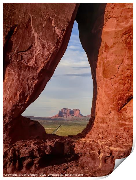 Monument Valley Print by Jan Gregory