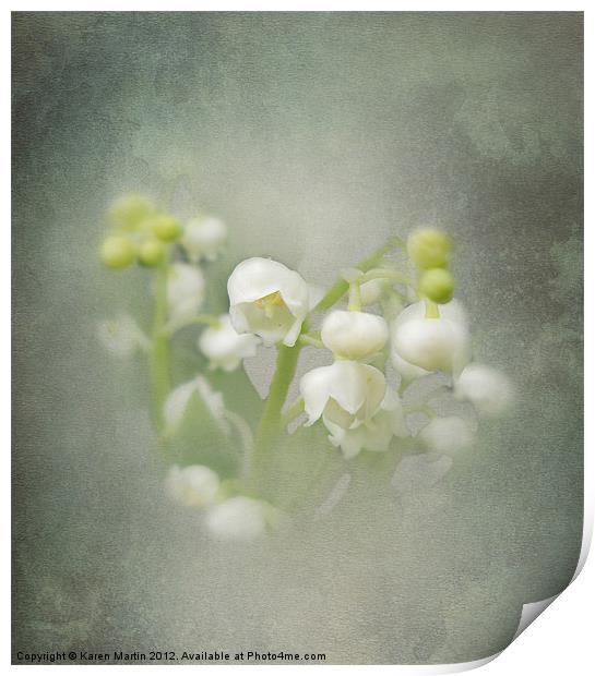 Lily-of-the-Valley Print by Karen Martin
