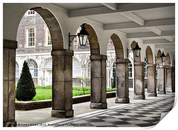 Guy's Hospital Arches Print by Karen Martin