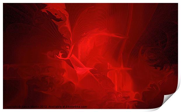 Reds Print by Karen Martin