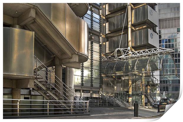 Lloyds Building, London Print by Karen Martin