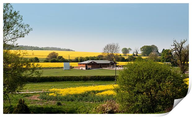 Oxfordshire Landscape Print by Karen Martin