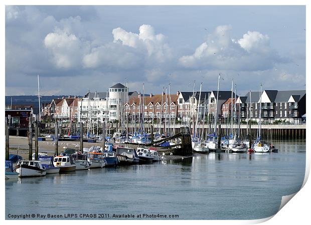 LITTLEHAMPTON HARBOUR, SUSSEX Print by Ray Bacon LRPS CPAGB