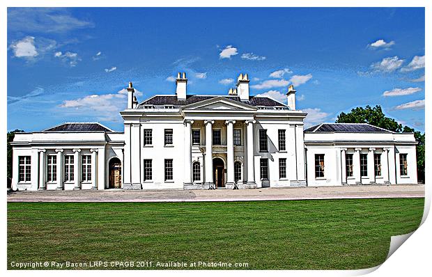 HYLANDS HOUSE, CHELMSFORD, ESSEX Print by Ray Bacon LRPS CPAGB