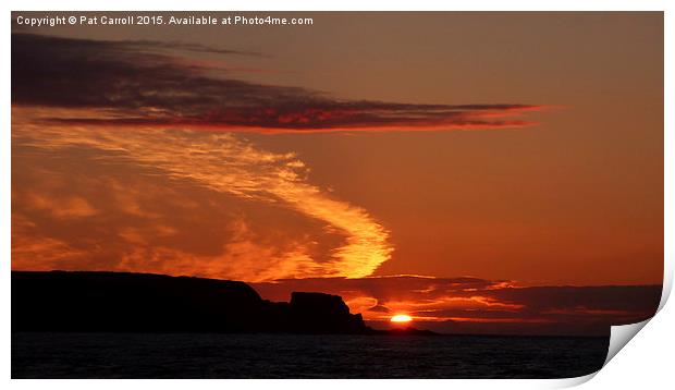 Fire in the sky Print by Pat Carroll