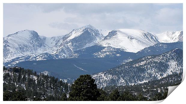 Rocky mountains 1275 Print by Don Brady