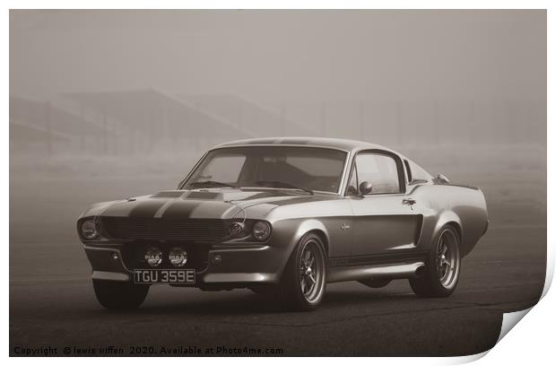 Majestic Mustang Print by Lewis Wiffen