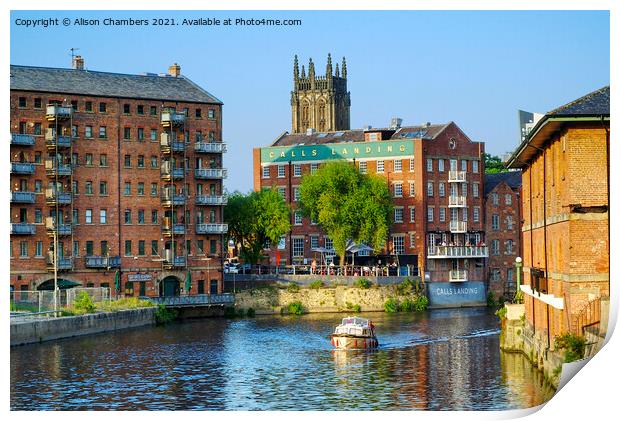 Leeds River Aire  Print by Alison Chambers