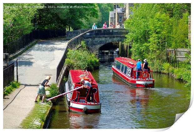 Well And Truly Stuck At Hebden Bridge Print by Alison Chambers